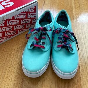 Vans Atwood Low Canvas Flower Mint/Multi Sneakers size 7